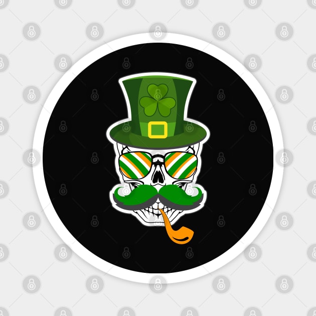 Leprechaun Hat with Skull-ST Pattys Day Gifts Magnet by GoodyBroCrafts